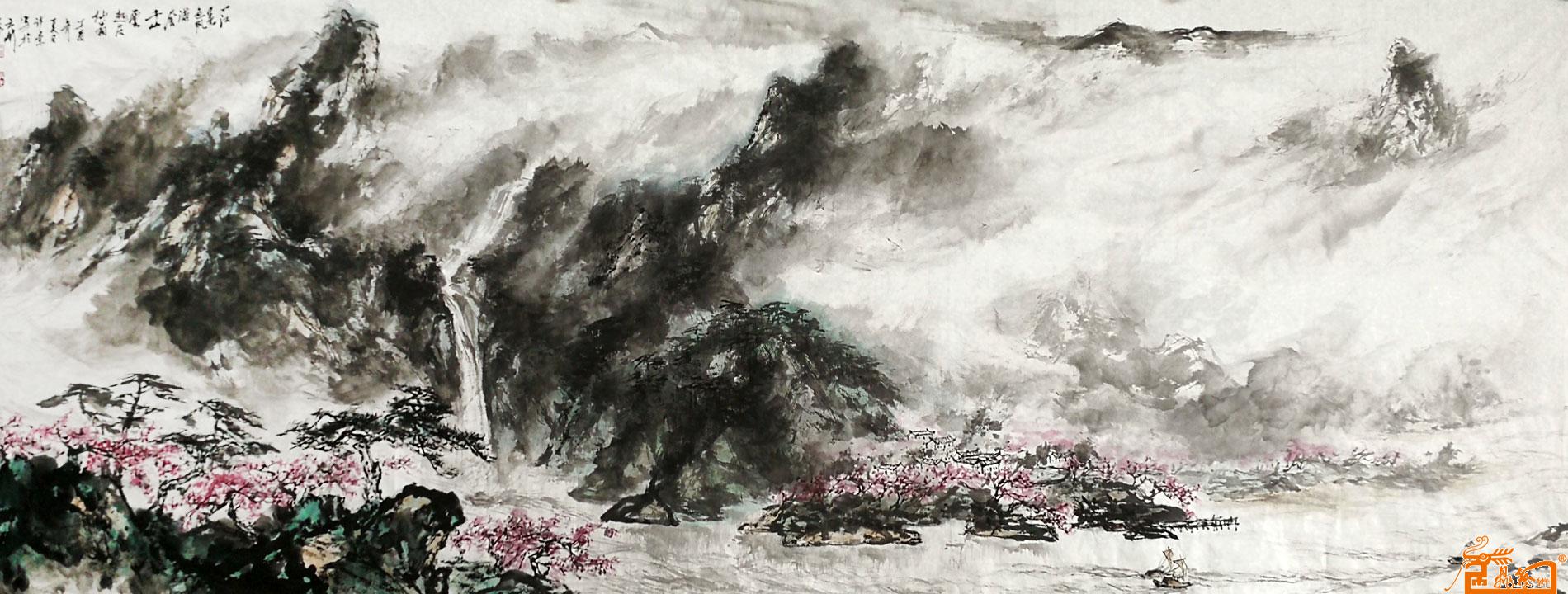 作品182-一江春色帆满风